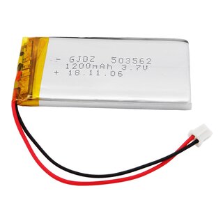 LiPo Pouch Battery 503562 (3.7V, 1200mAh)