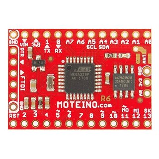 LowPowerLab Moteino R6 with RFM69HCW RF Transceiver (868 MHz), 4 MBit Flash