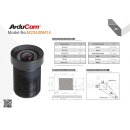 Arducam LN023 M23430M14 M12 S-Mount Lens with Adapter for...