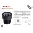 Arducam LN024 50 Degree 1/2.3" M12 Lens with Lens...