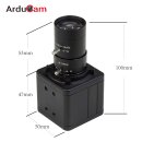 Arducam UB0213 8MP IMX179 Varifocal Camera in Metal Case with USB 2.0 UVC, CS-Mount