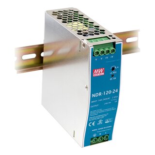 Meanwell NDR-120-24 DIN Rail Power Supply 24V / 5A