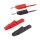 Siglent SPD-Cable-1 Measuring Lead Pair Alligator Clip to Banana Plug, Red/Black