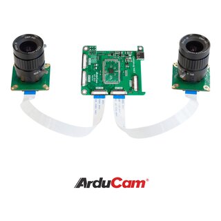 Arducam B0265R 12MP*2 Synchronized Stereo Camera Bundle Kit for Raspberry Pi