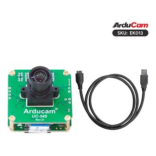 Arducam EK013 18MP USB Camera Evaluation Kit - CMOS AR1820HS 1/2.3-inch Color Camera with USB3.0 Camera Shield Plus