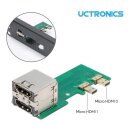 UCTRONICS U6137 Micro HDMI to HDMI Adapter Board for...