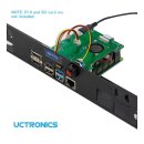 UCTRONICS U6143 Raspberry Pi 4 Rack Mount 19 Inch 1U...