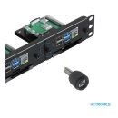 UCTRONICS U6261 19” 1U Raspberry Pi Rack Mount with SSD Mounting Brackets