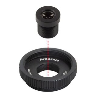 Arducam LN076 1/1.8 4K 16mm Low Distortion M12 Lens for OS08A10,OS08A20 and more image sensors with large optical format