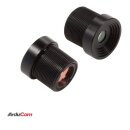 Arducam LN077 1/1.8 4K 12mm Low Distortion M12 Lens for OS08A10,OS08A20 and more image sensors with large optical format