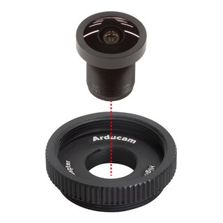 Arducam LN084 1/1.8 4K 3.6mm Wide Angle M12 Lens for OS08A10,OS08A20 and more image sensors with large optical format