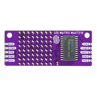 Soldered 333148 8x8 LED matrix Green MAX7219 board