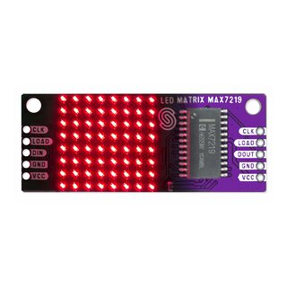 Soldered 333149 8x8 LED matrix Red MAX7219 board