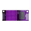 Soldered 333150 8x8 LED matrix Purple MAX7219 board