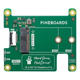 Pineboards TM1S-LT HatDrive! Top Lite NVMe HAT fr Raspberry Pi 5
