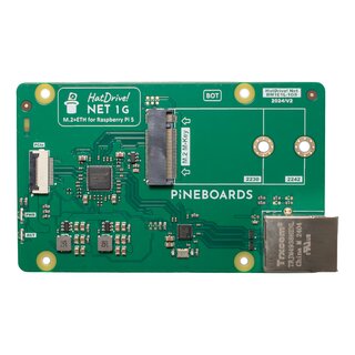 Pineboards BM1EL-1GS HatDrive! NET 1G Ethernet + NVMe Adapter for Raspberry Pi 5