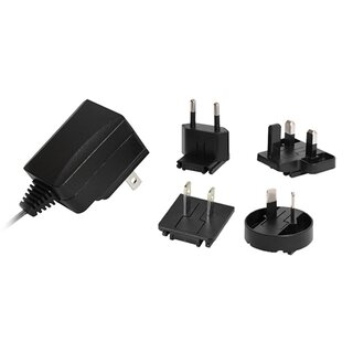 CUI Steckernetzteil 15V/0,4A Hohlstecker 5,5x2,5mm (EU/UK/US/AU)